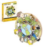 Puremind Peanuts™ Magnetic Around the World Wooden Clock 2201