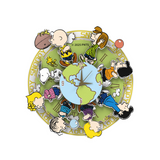 Puremind Peanuts™ Magnetic Around the World Wooden Clock 2201