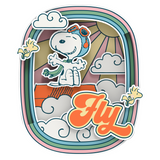 Puremind Peanuts™ Snoopy's Pilot Dreams Wooden Magnet 2203