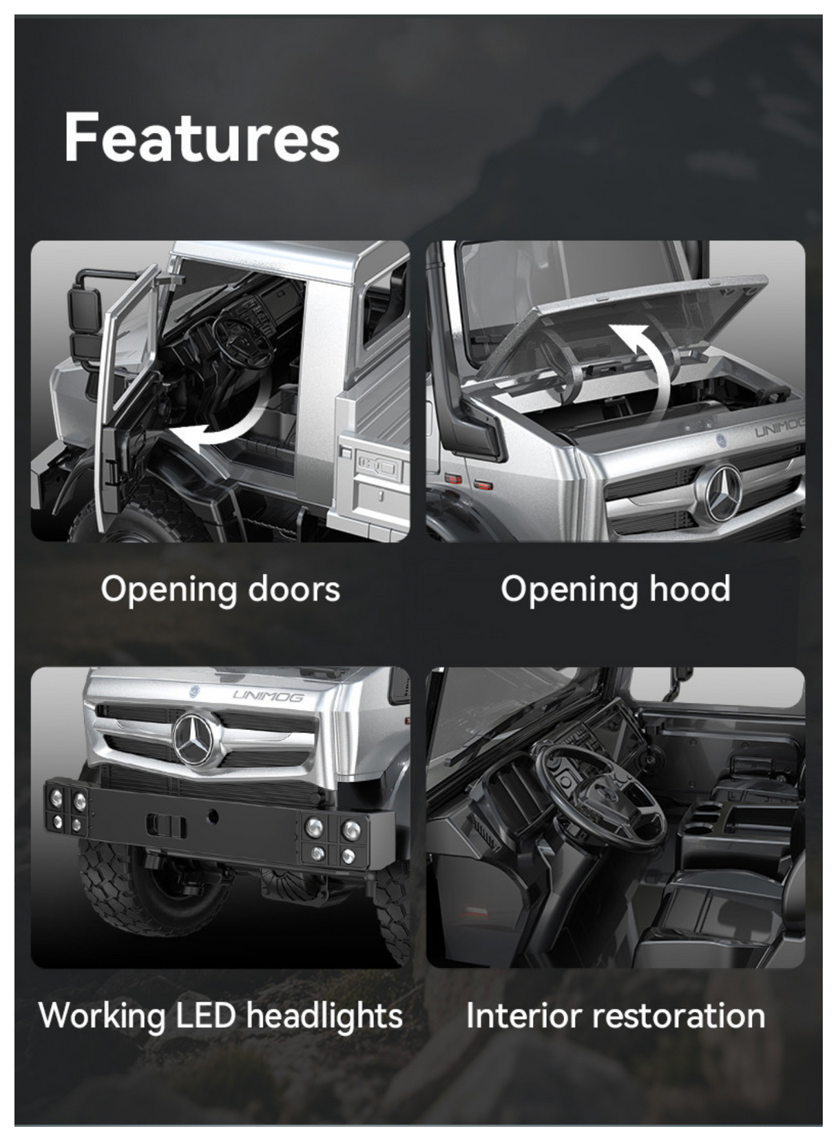 Double E RC Mercedes-Benz Unimog Crawler Pro 1:14 E821-003