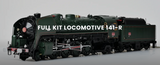 IXO Collections 141-R Steam Locomotive 1:32 Scale Metal and Plastic Full Kit IXC.141.FK
