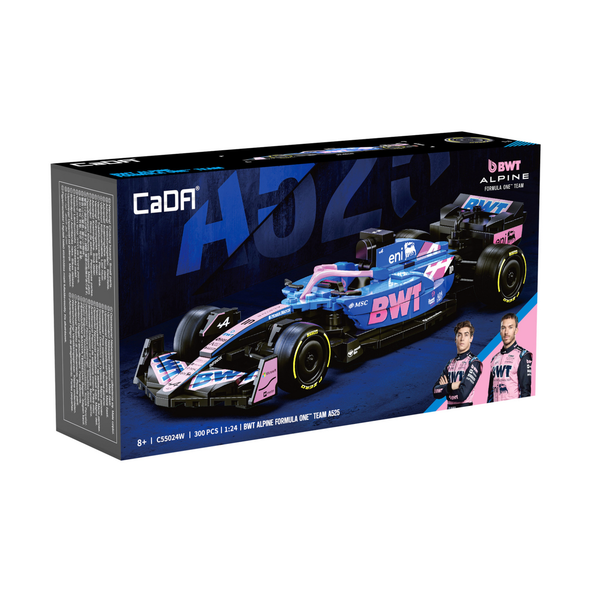 CaDA BWT Alpine F1 Team A525 1:24 300 Pieces Brick Model Kit C55024W