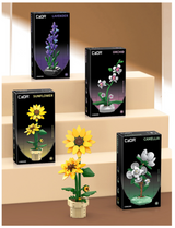 CaDA Lavender Building Block Planter 205 pcs Brick Model Kit C59027W