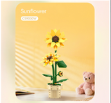 CaDA Sunflower Building Block Planter 187 pcs Brick Model Kit C59030W