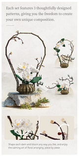CaDA Oriental Floral Art: Winter 990 pcs Brick Model Kit C59026W