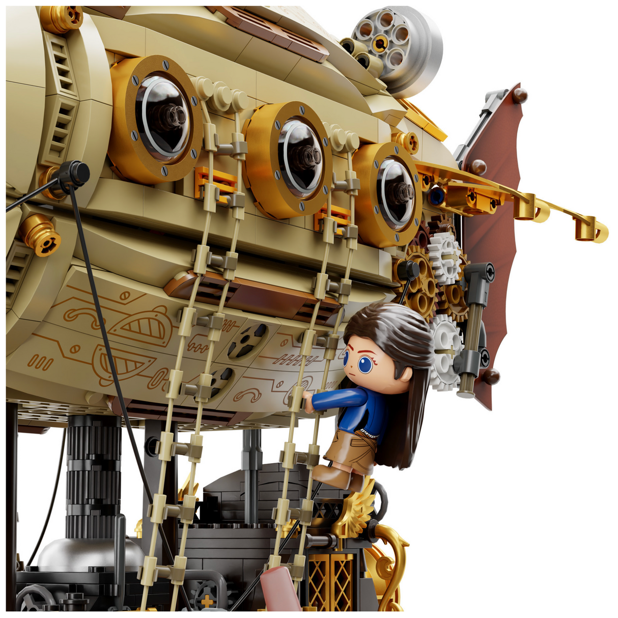 Pantasy Steampunk Airship 1949 pcs Brick Model Kit 85021