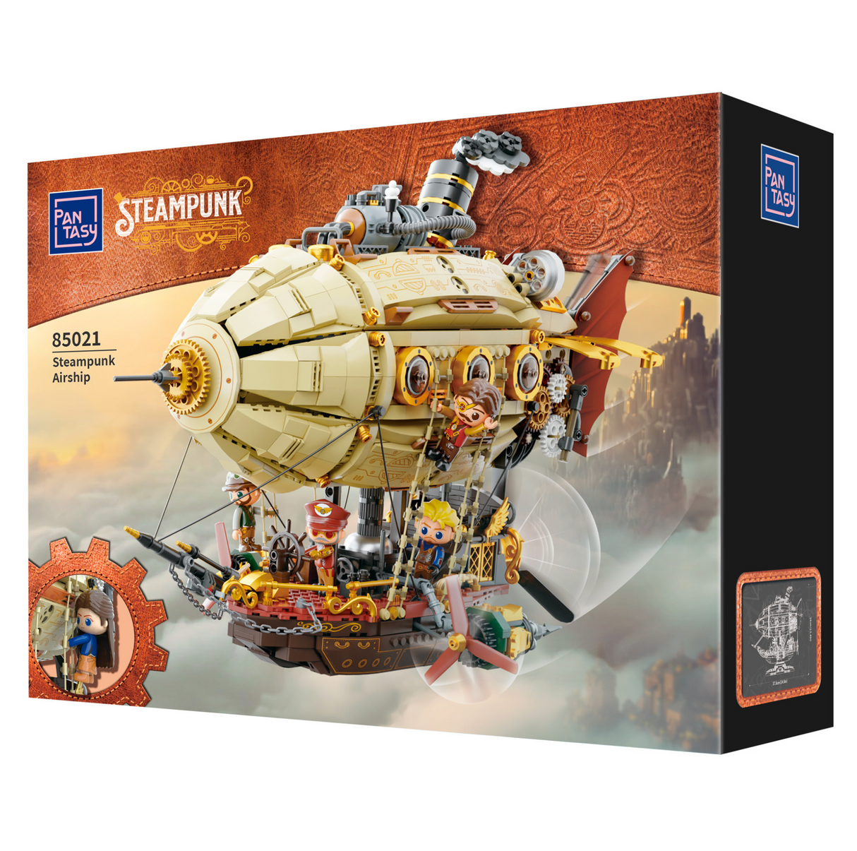 Pantasy Steampunk Airship 1949 pcs Brick Model Kit 85021
