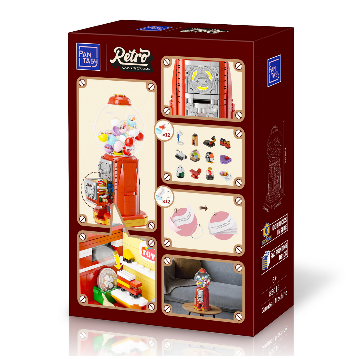 Pantasy Retro Gumball Machine 936 pcs Brick Model Kit 85016