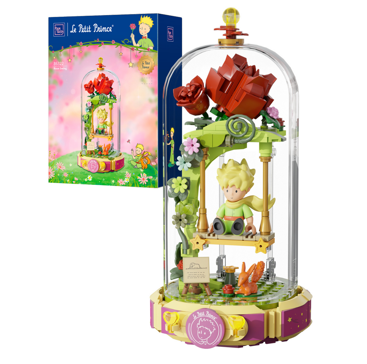 Pantasy Le Petit Prince™ Rose Swing 234 pcs Brick Model Kit 86322