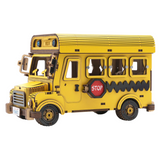 Puremind Peanuts™ Snoopy Yellow School Bus Wooden Kit 1204