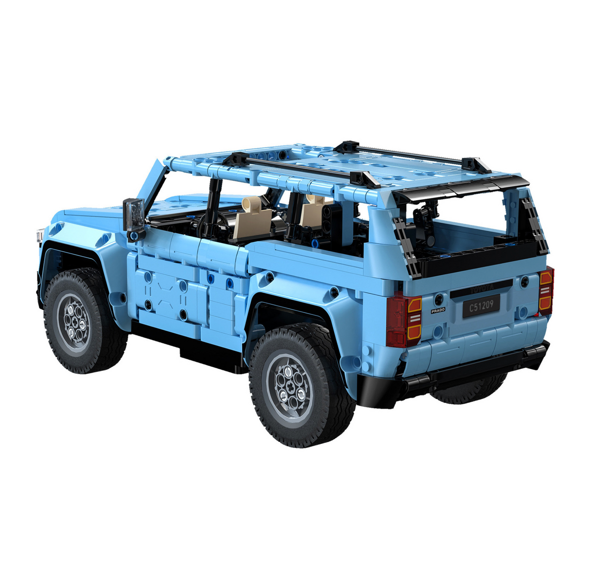 CaDA Toyota Land Cruiser J250 Prado 1:14 586 Pieces Brick Model Kit - RC Control - C51209W