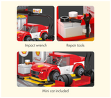 CaDA Shell Pit Stop Staging Station 237 Pieces Brick Model Kit C66035W