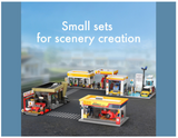 CaDA Shell Pit Stop Staging Station 237 Pieces Brick Model Kit C66035W