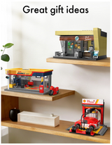 CaDA Shell Pit Stop Staging Station 237 Pieces Brick Model Kit C66035W