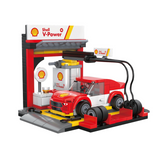 CaDA Shell Pit Stop Staging Station 237 Pieces Brick Model Kit C66035W