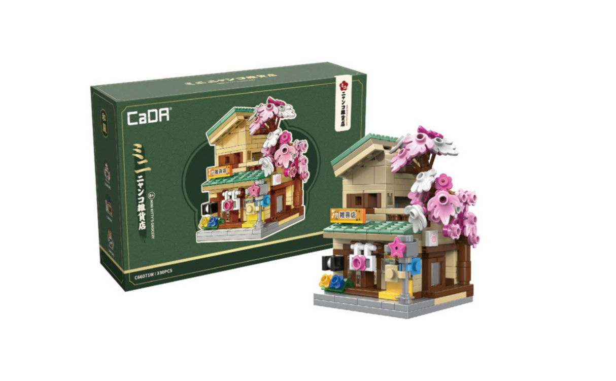 CaDA Mini Kitty's Japanese Grocery Store 330 pcs Brick Model Kit C66071W