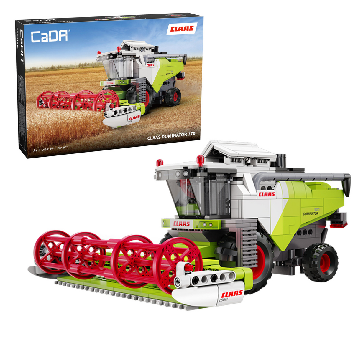 CaDA CLAAS Dominator 370 Combine Harvester 348 Pieces Brick Model Kit C65014W