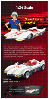 CaDA Speed Racer Mach 5 Car 1:24 294 Pieces Brick Model Kit C55087W
