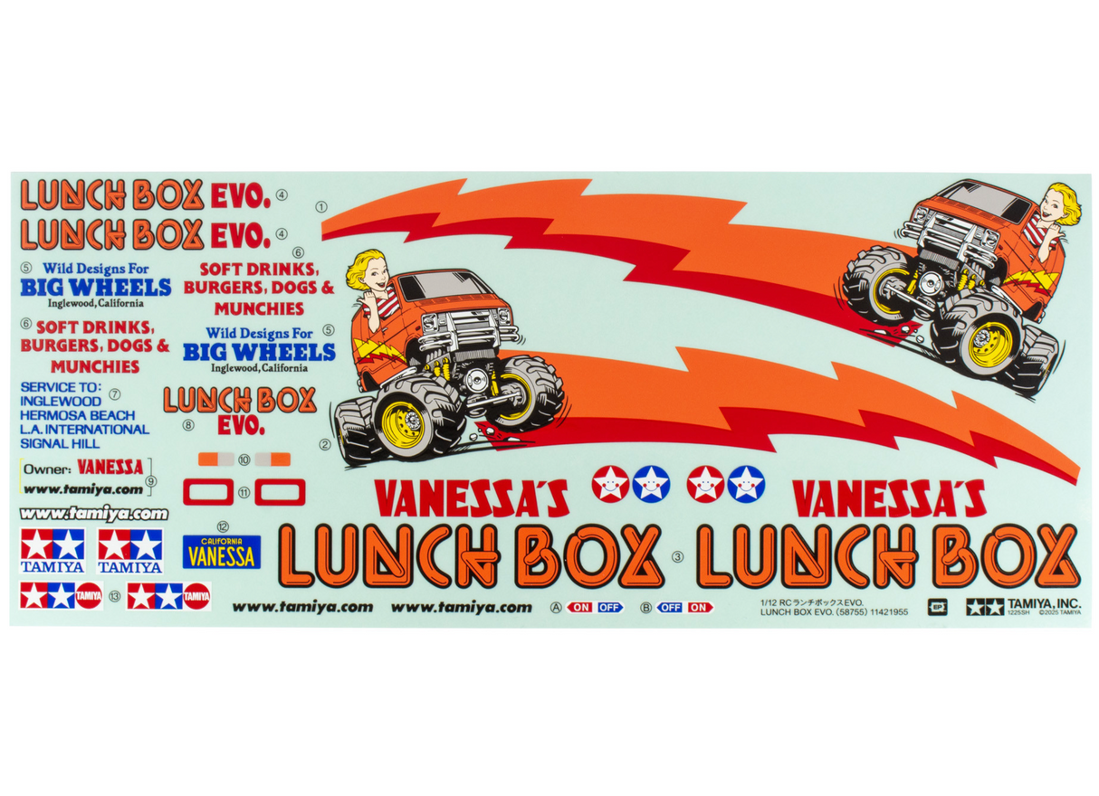 Tamiya RC Lunch Box Mayhem! OG, Black Edition and EVO - Items #58755, 58546, 58347