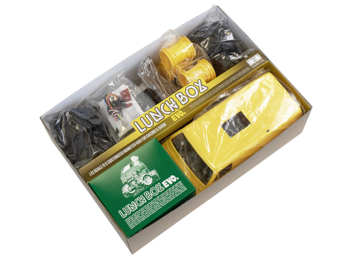 Tamiya RC Lunch Box Mayhem! OG, Black Edition and EVO - Items #58755, 58546, 58347