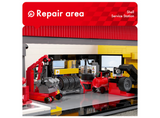 CaDA Shell Service Station with Car 1697 Pieces Brick Model Kit C66025W