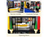 CaDA Shell Service Station with Car 1697 Pieces Brick Model Kit C66025W