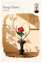CaDA Artisan Oriental Floral Art: Rouge Dawn 363 pcs Brick Model Kit C59036W