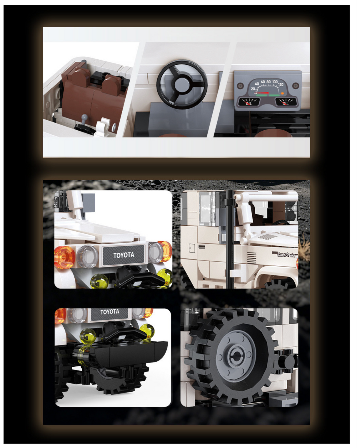 CaDA Toyota FJ40 Land Cruiser 1:24 373 Pieces Brick Model Kit C55042W