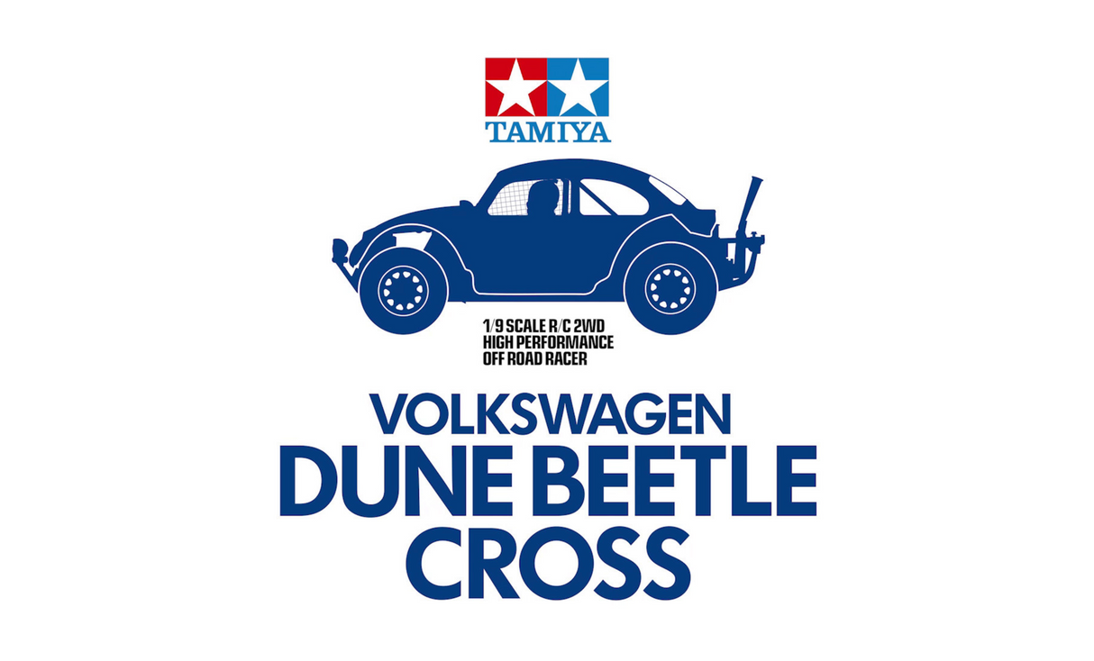 Tamiya RC Volkswagen Dune Beetle Cross BB-02 Item #58757 + ESC and Motor Bundle