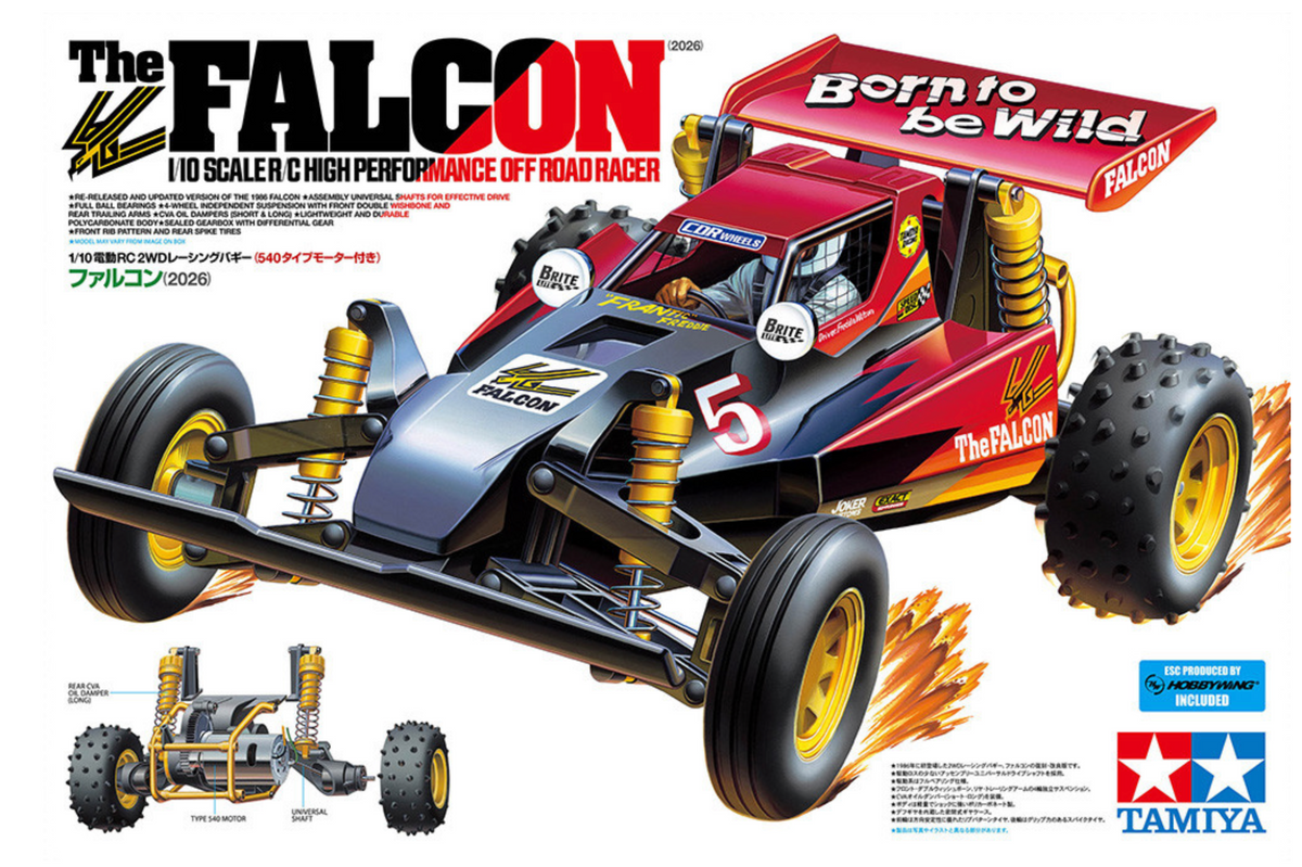 Tamiya RC The Falcon (2026) Limited Edition 1:10 Scale Buggy Assembly Kit - Item #47532