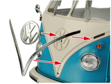 Tamiya Volkswagen Type 2 (T1) Blue & White (Clic Loc) 1/24 Plastic Model Kit - Item #28102