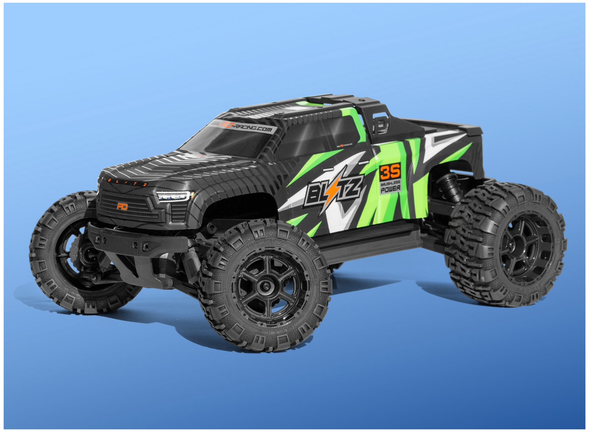 PD Racing Blitz 3S RC RTR Brushless 4WD Truck 1/10 Scale - Item #BS951R-G