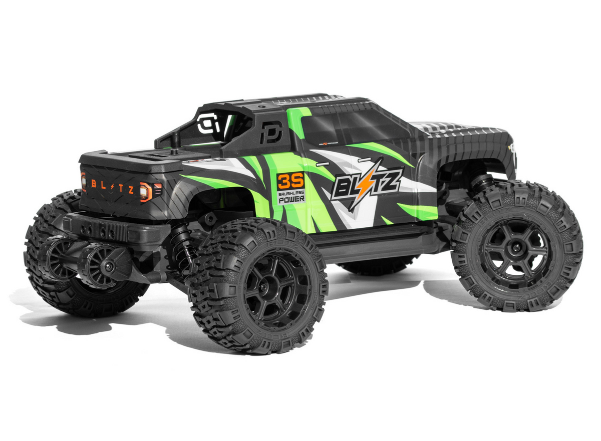 PD Racing Blitz 3S RC RTR Brushless 4WD Truck 1/10 Scale - Item #BS951R-G