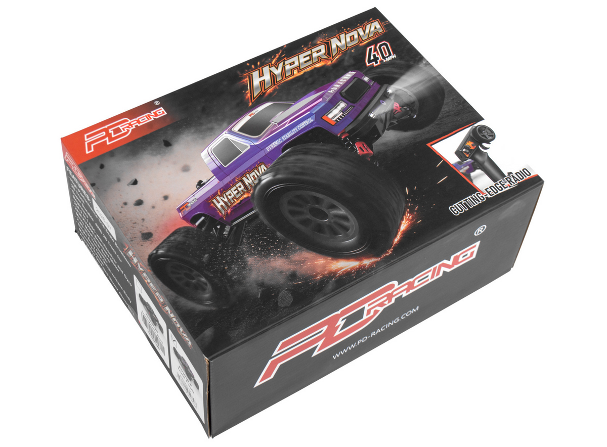 PD Racing Hyper Nova 2S RC RTR Brushless 4WD Truck 1/16 Scale - Item #PD303-P