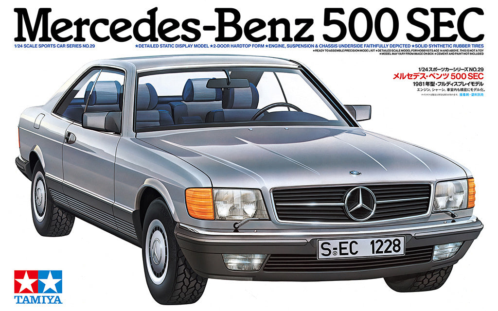 Tamiya Mercedes-Benz 500 SEC 1/24 Model Kit - Item #24029