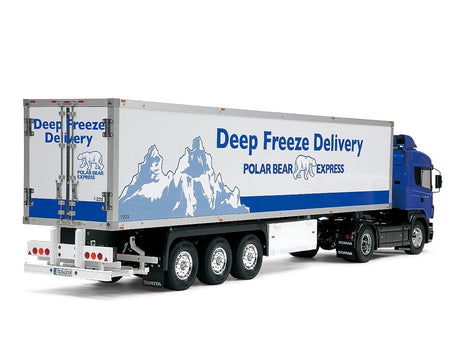 rear angled view on a tractor truck