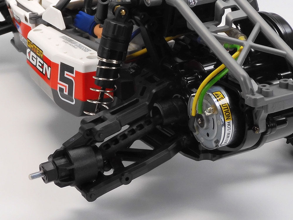 Rear suspension & motor view
