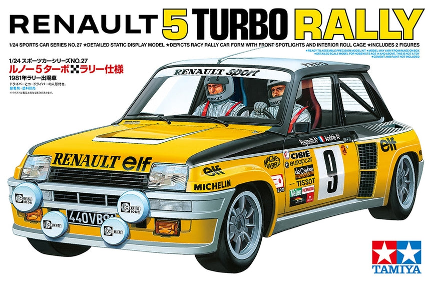 Tamiya Renault 5 Turbo Rally 1/24 Model Kit - Item #24027