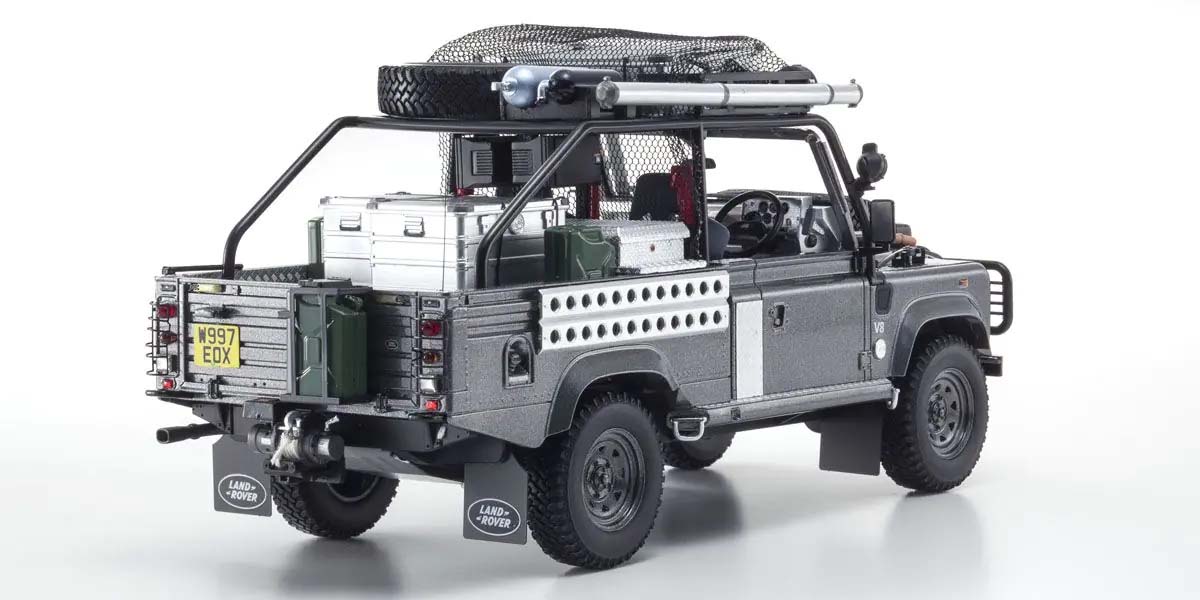 Kyosho Land Rover Defender 2001 Tomb Raider Edition 1:18 Scale Resin KSR08903TR