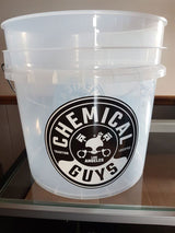 Chemical Guys Heavy Duty Ultra Clear Detailing Bucket - w/CG Logo (4.5 Gal)