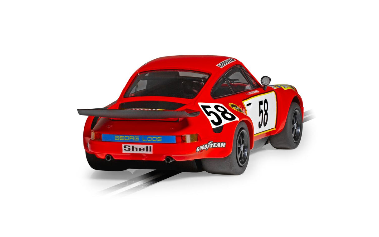 Scalextric Porsche 911 RSR 3.0 - Georg Loos Racing - GT Winner 1975 LeMans - C4594