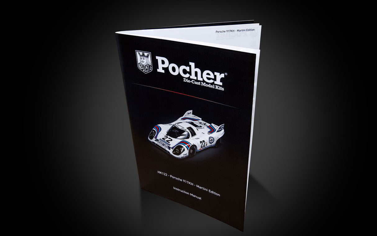 Pocher Porsche 917KH MARTINI Edition and Display Case Bundle - BUNDLEP06