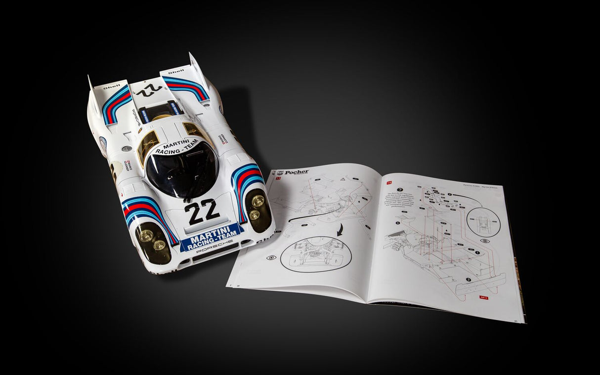 Pocher Porsche 917KH MARTINI Edition and Display Case Bundle - BUNDLEP06