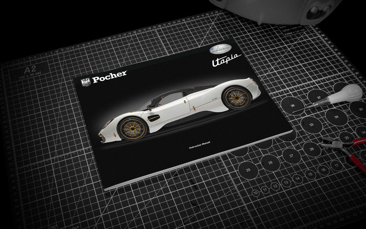 Pocher Pagani Utopia Coupé - Bianco Perla - Instruction Manual - HK123IM