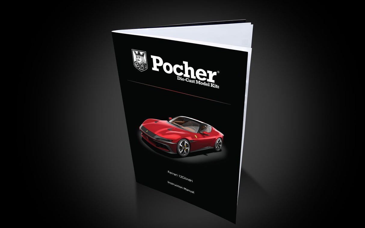 Pocher Ferrari 12Cilindri - Rosso Imola - 1:8 Scale Assembly Kit - HK126