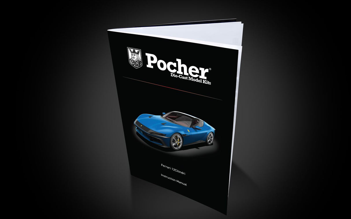 Pocher Ferrari 12Cilindri - Blu Corsa - 1:8 Scale Assembly Kit - HK127