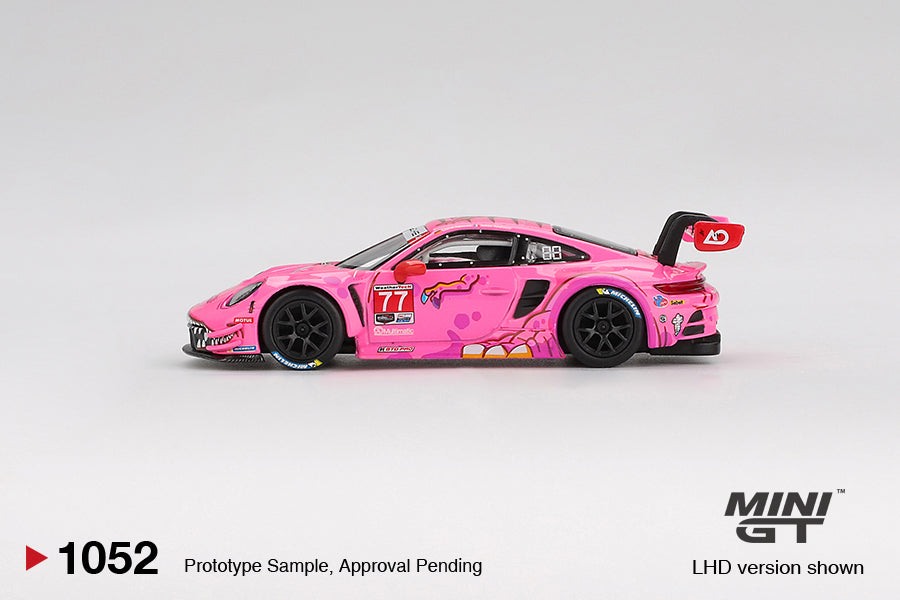 Mini GT Porsche 911 GT3 R #77 AO Racing 2024 IMSA Road America LHD 1:64 - MGT01052-L