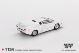 Mini GT Lamborghini Countach 25th Anniversary White LHD 1:64 - MGT01134-L