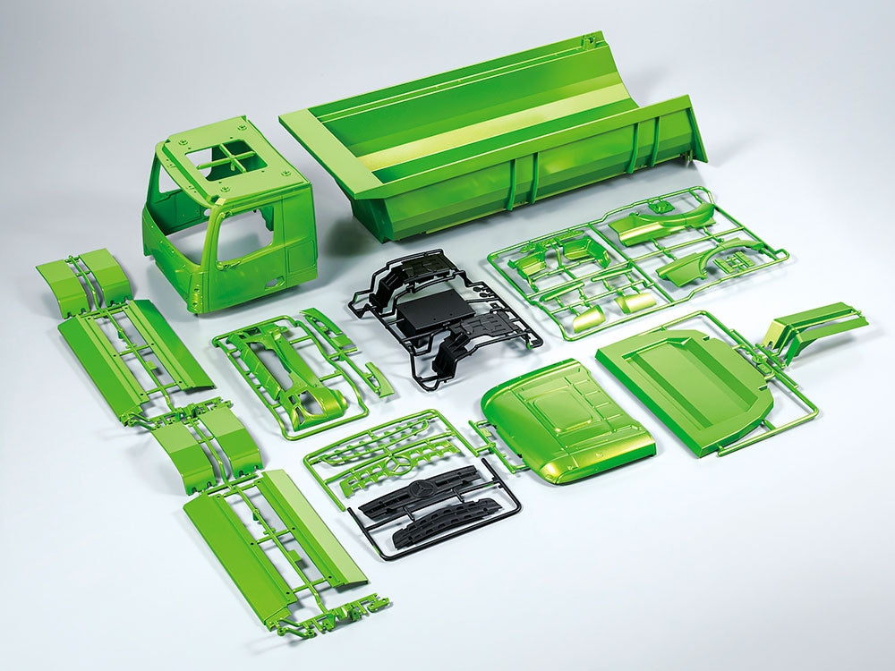 Tamiya RC Mercedes-Benz Arocs 8x4 Tipper Truck 4151 - Candy Green Edition - Item #47523