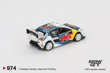 Mini GT Ford Puma Rally1 #13 M-Sport Ford WRT 2024 Rally Monte Carlo 1:64 - MGT00974-L